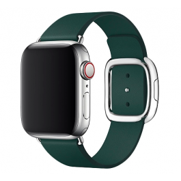Curea Apple Watch 40mm Band: Forest Green Modern Buckle Band - Medium
