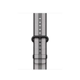 Curea Apple Watch 38mm Black Stripe Woven Nylon