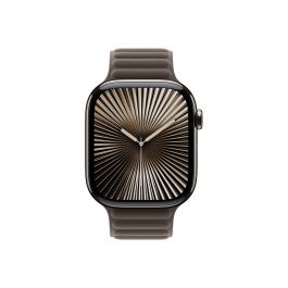 Curea Apple pentru Apple Watch 46mm Magnetic Link, Dark Taupe Magnetic Link, M/L