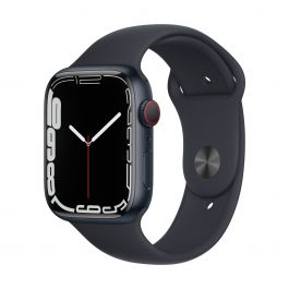 Resigilat: Apple Watch Nike 7 GPS, 45mm Midnight Aluminium Case with Anthracite/Black Nike Sport Band
