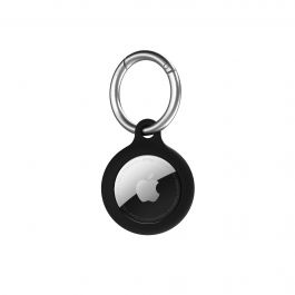 Breloc NEXT ONE pentru AirTag Silicon, Negru
