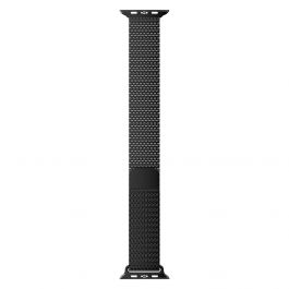 Curea metalica MESH NEXT ONE pentru Apple Watch 44/45/49 mm, Negru
