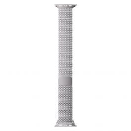 Curea metalica MESH NEXT ONE pentru Apple Watch 42/44/45/49 mm, Argintiu