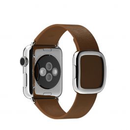 Apple Watch 38mm Buckle: Modern (L) - Brown (curea)