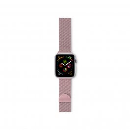 Resigilat: Curea Epico pentru Apple Watch 42/44/45mm Milanese Roz Auriu