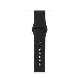 Curea Apple Watch 42mm Black Sport with Space Grey Stainless Steel Pin