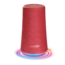 Boxa portabila Anker Soundcore Flare 360 cu lumini LED, Wireless, Bluetooth, Rosu