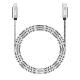 Cablu de date NEXT ONE USB-C - Lightning, Metalic, Silver (1,2m)