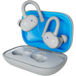 Casti In-Ear Skullcandy Push Active, True Wireless Bluetooth, Microfon, Light Grey/Blue