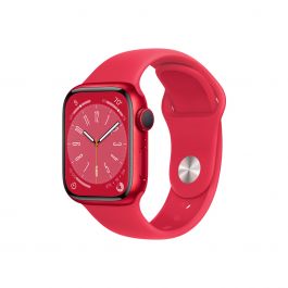 Resigilat: Apple Watch 8 GPS, 45mm (PRODUCT)RED Aluminium Case, (PRODUCT)RED Sport Band