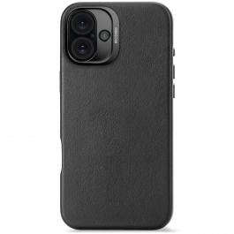 Husa de protectie DECODED pentru iPhone 16 Plus, Piele, Negru