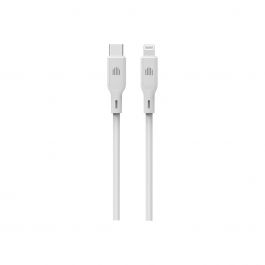 Cablu de date Dviced USB-C la Lightning silicon 1.25m, Alb