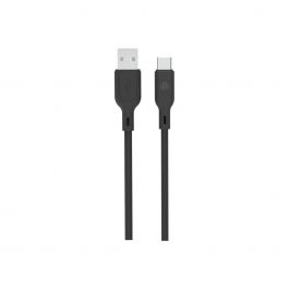 Cablu de date Dviced USB-A la USB-C silicon 1.25m, Negru