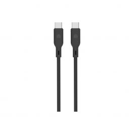 Cablu de date Dviced USB-C la USB-C silicon 1.25m, Negru
