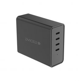 Adaptor priza Dviced Desktop 140W GaN 4 USB-C EU -Negru