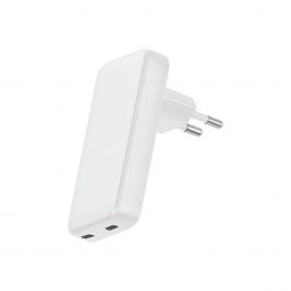 Adaptor priza Dviced 45W GaN 2 USB-C EU - Alb