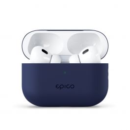 Husa de protectie EPICO pentru AirPods Pro 2, Silicon, Albastru