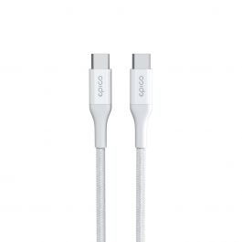 Cablu de date EPICO USB-C la USB-C, Textil, 1.2m, Alb