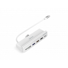 Adaptor Hub Epico USB-C 7in1, Alb