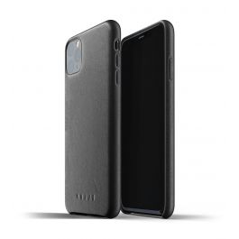 Husa de protectie Mujjo pentru iPhone 11 Pro Max, Piele, Negru