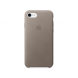 Husa de protectie Apple pentru iPhone 7, Piele, Taupe