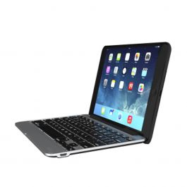 Resigilat: Husa de protectie cu tastatura ZAGG Slim Book pentru iPad Mini 4, layout UK, Negru