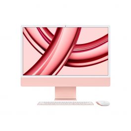 iMac 24" cu procesor Apple M3, 24", Retina 4.5K, 8 nuclee CPU si 8 nuclee GPU, 256GB SSD, Roz