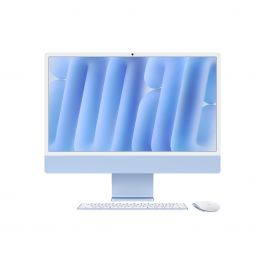 Resigilat: iMac 24" cu procesor Apple M4, 24", Retina 4.5K, 8 nuclee CPU si 8 nuclee GPU, 16GB, 256GB SSD, Albastru