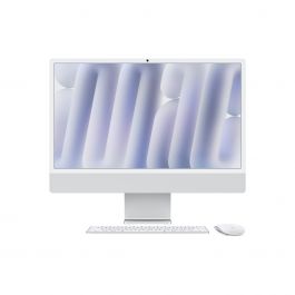 Resigilat: iMac 24" cu procesor Apple M4, 24", Retina 4.5K, 10 nuclee CPU si 10 nuclee GPU, 16GB, 256GB SSD, Argintiu
