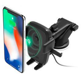 Suport universal auto iOttie Easy One Touch 4 Qi, Negru, Wireless, Fast Charge