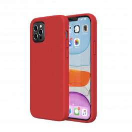 Husa de protectie biodegradabila NextOne pentru iPhone 12 / iPhone 12 Pro, Rosu