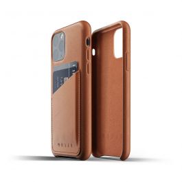 Husa de protectie Mujjo tip portofel pentru iPhone 11 Pro, Piele, Tan