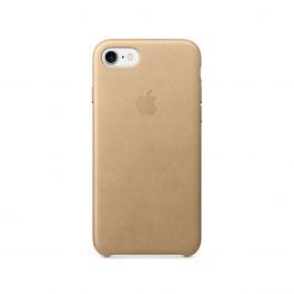 Husa de protectie Apple pentru iPhone 7, Piele, Tan
