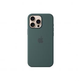 Husa de protectie Apple cu MagSafe pentru iPhone 16 Pro Max, Silicon, Lake Green (Seasonal)