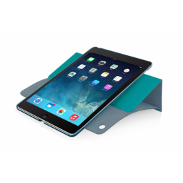 Macally Protective case with rotatable stand for iPad Air - Turquoise