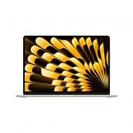 MacBook Air 15", procesor Apple M4, 10 nuclee CPU si 10 nuclee GPU, 16GB, 256GB, Starlight, INT KB