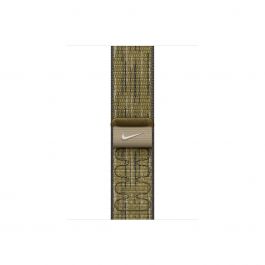 Curea Apple pentru Apple Watch 46mm Nike Sport Loop, Green/Grey Nike Sport Loop