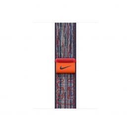Resigilat: Curea Apple pentru Apple Watch 46mm Nike Sport Loop, Blue/Red Nike Sport Loop
