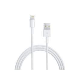 Cablu de date Apple Lightning - USB, 0.5m, Alb