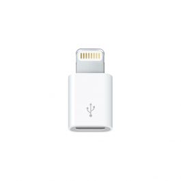 Adaptor Apple de la Lightning la Micro USB, Alb