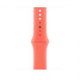 Curea Apple pentru Apple Watch 46mm Sport Band: Tangerine Sport Band - S/M (SEASONAL)