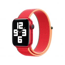 Curea Apple pentru Apple Watch 44mm, (PRODUCT)RED Sport Loop