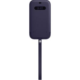 Husa de protectie Apple Sleeve cu MagSafe pentru iPhone 12 Pro Max, Piele, Deep Violet