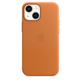 Husa de protectie Apple cu MagSafe pentru iPhone 13 Mini, Piele, Golden Brown