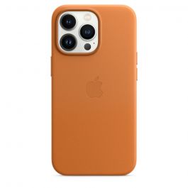 Husa de protectie Apple cu MagSafe pentru iPhone 13 Pro, Piele, Golden Brown