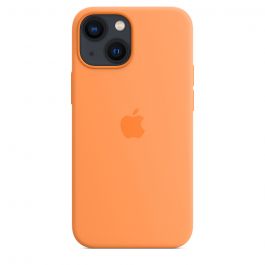 Husa de protectie Apple cu MagSafe pentru iPhone 13 Mini, Silicon, Marigold