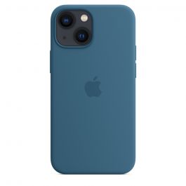 Husa de protectie Apple cu MagSafe pentru iPhone 13 Mini, Silicon, Blue Jay