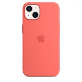 Husa de protectie Apple cu MagSafe pentru iPhone 13, Silicon, Pink Pomelo