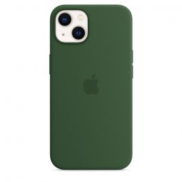 Husa de protectie Apple cu MagSafe pentru iPhone 13, Silicon, Clover