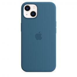 Husa de protectie Apple cu MagSafe pentru iPhone 13, Silicon, Blue Jay